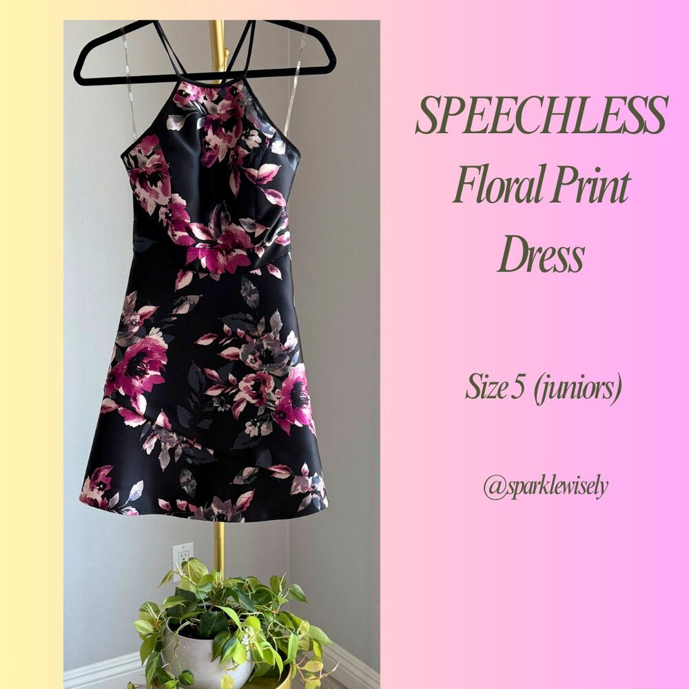 SPEECHLESS Floral Dress